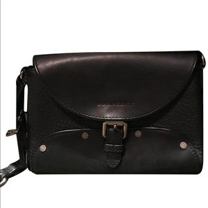 2014 black leather crossbody bag